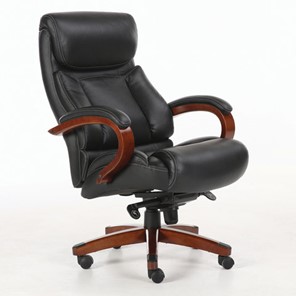Кресло компьютерное Brabix Premium Infinity EX-707 (дерево, натуральная кожа, черное) 531826 в Архангельске - предосмотр
