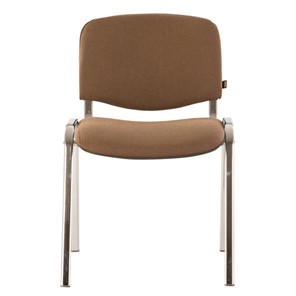 Офисный стул Brabix Iso CF-001 (хромированный каркас, ткань коричневая) 531421 в Архангельске - предосмотр