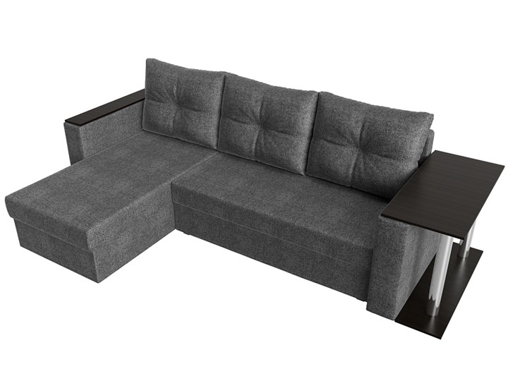 Угловой диван с оттоманкой Атланта Лайт, Серый (рогожка) в Архангельске - изображение 3
