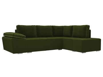 Угловой диван для гостиной Хавьер, Зеленый (микровельвет) в Архангельске