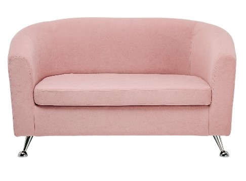 Прямой диван Брамс 2Д розовый в Архангельске - изображение