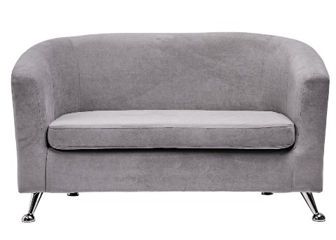 Прямой диван Брамс 2Д серый в Архангельске - изображение