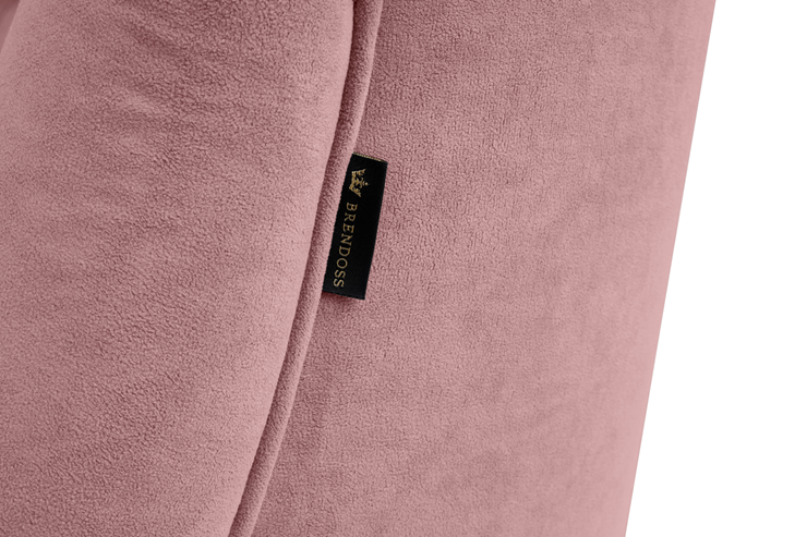 Прямой диван Бриджит розовый ножки коричневые в Архангельске - изображение 1