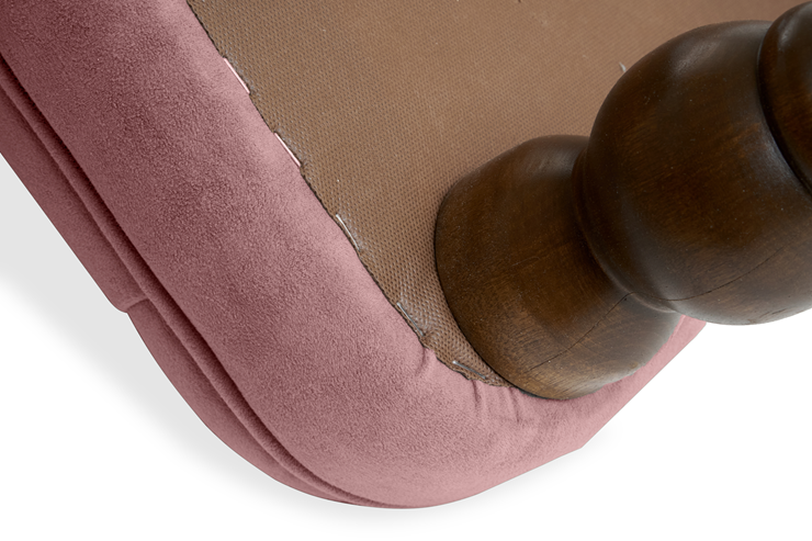 Прямой диван Бриджит розовый ножки коричневые в Архангельске - изображение 2