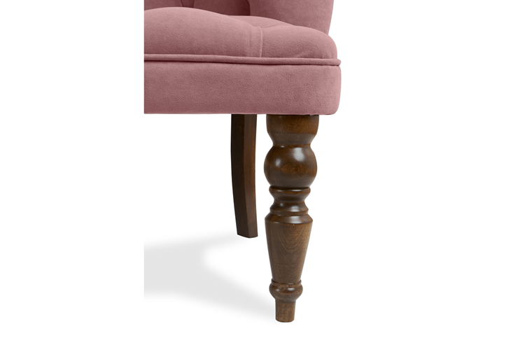 Прямой диван Бриджит розовый ножки коричневые в Архангельске - изображение 4