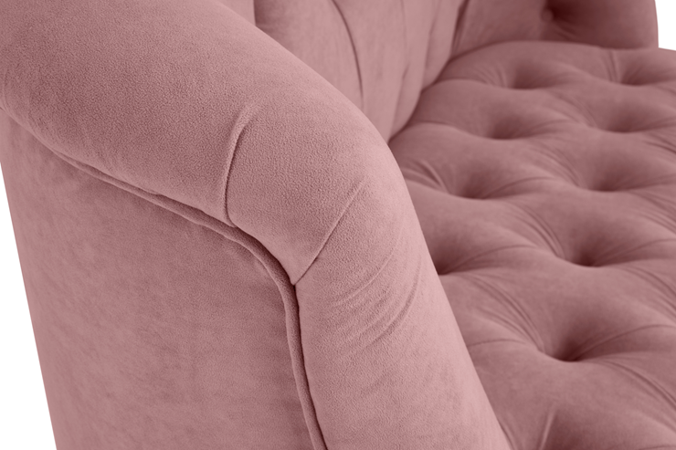 Прямой диван Бриджит розовый ножки коричневые в Архангельске - изображение 6
