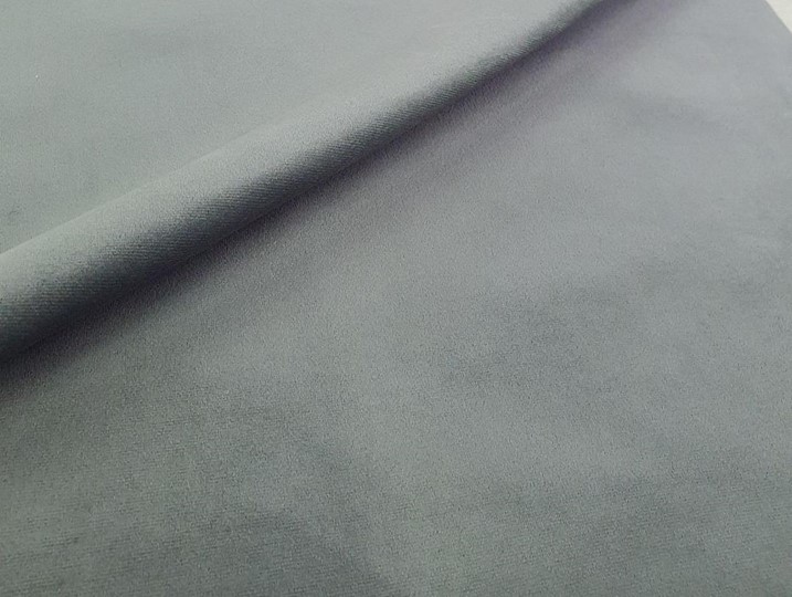 Прямой диван Дубай Лайт, Серый/Черный (Велюр/Экокожа) в Архангельске - изображение 7