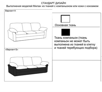 Прямой диван Милан 3-местный, Миксотойл в Архангельске - предосмотр 15