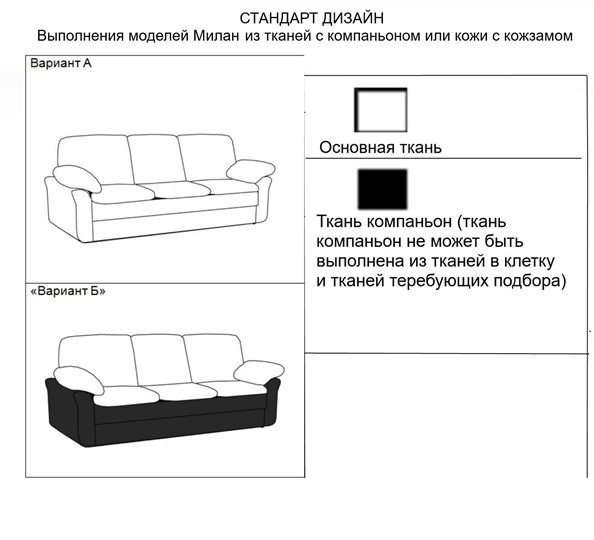 Прямой диван Милан 3-местный, Миксотойл в Архангельске - изображение 15