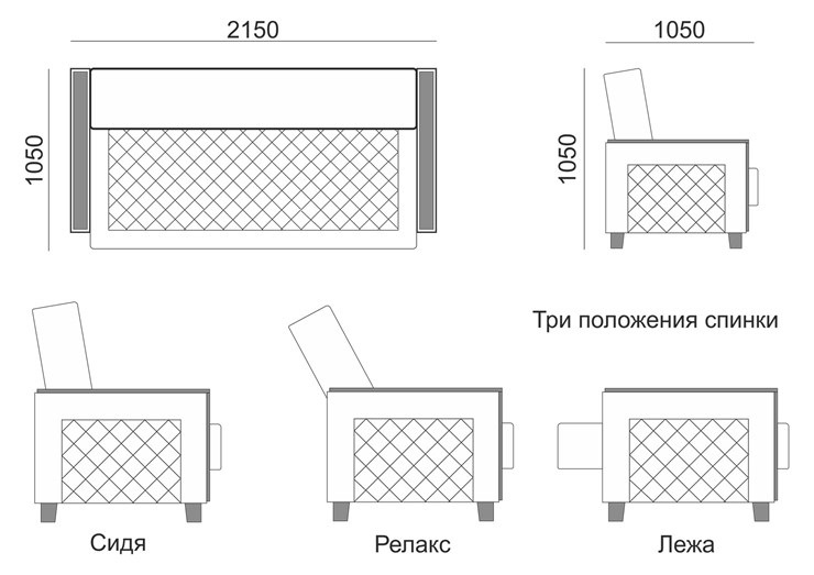 Прямой диван Милана 8 БД в Архангельске - изображение 5