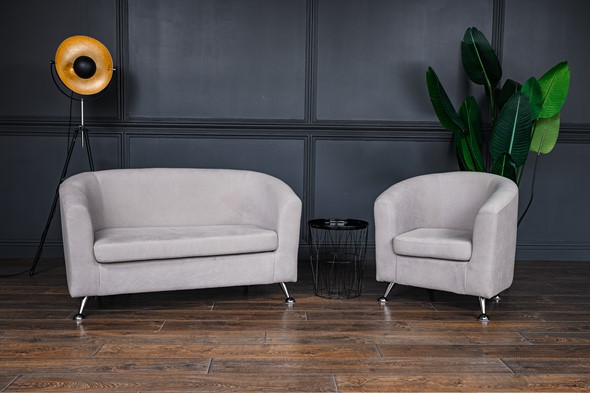 Комплект мебели Брамс  цвет бежевый диван 2Д + кресло в Архангельске - изображение