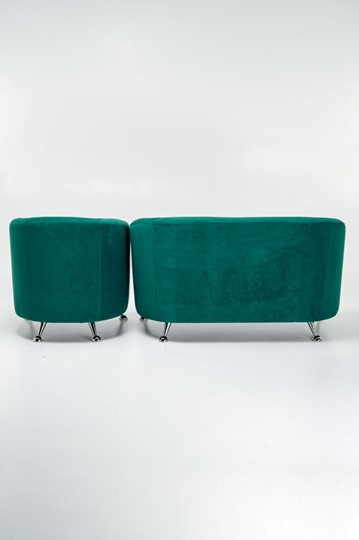 Комплект мебели Брамс  цвет изумрудный диван 2Д + кресло в Архангельске - изображение 2
