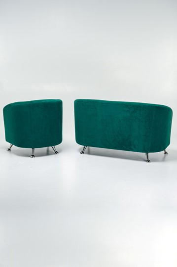 Комплект мебели Брамс  цвет изумрудный диван 2Д + кресло в Архангельске - изображение 3