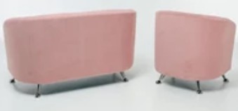 Комплект мебели Брамс  цвет розовый диван 2Д + кресло в Архангельске - предосмотр 4