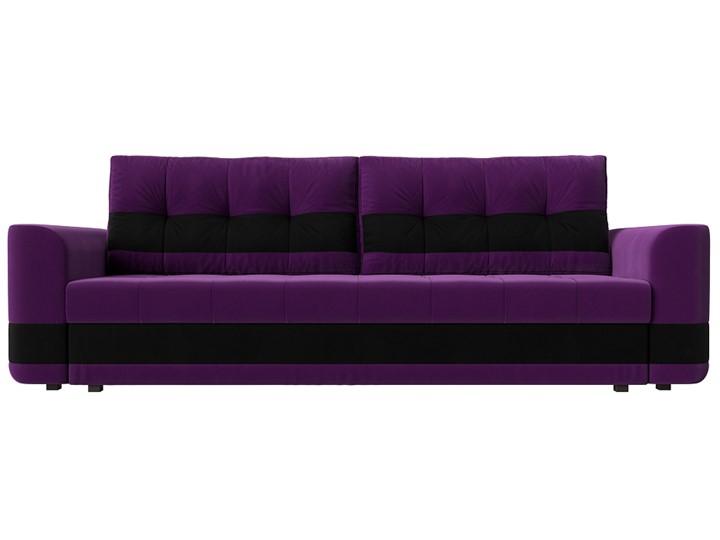 Прямой диван Честер, Фиолетовый/черный (вельвет) в Архангельске - изображение 1