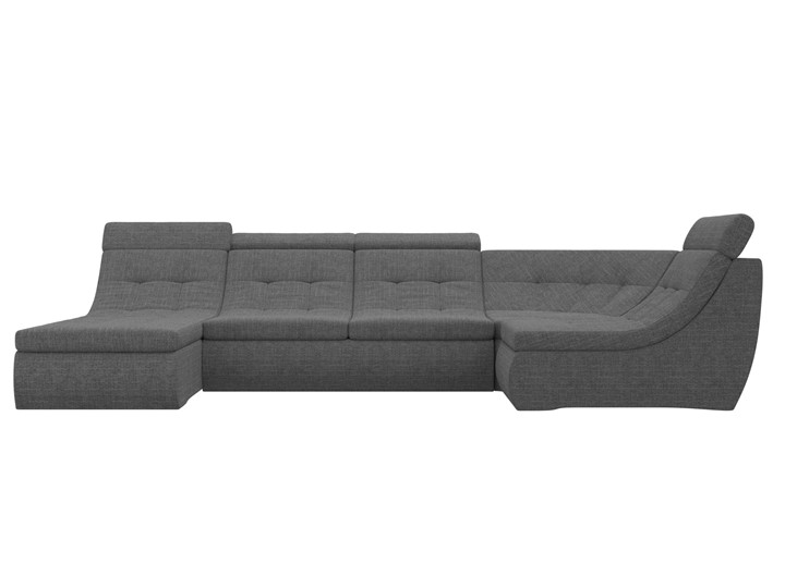 Модульный раскладной диван Холидей люкс, Серый (рогожка) в Архангельске - изображение 3