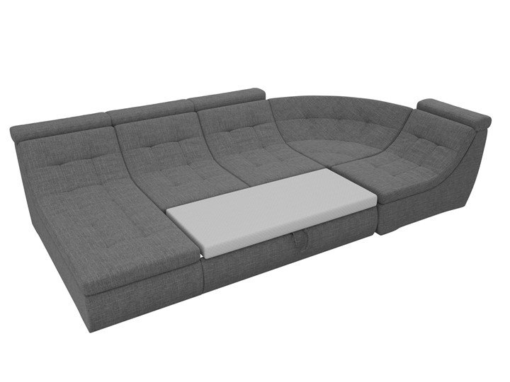 Модульный раскладной диван Холидей люкс, Серый (рогожка) в Архангельске - изображение 7