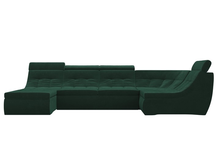 Модульный раскладной диван Холидей люкс, Зеленый (велюр) в Архангельске - изображение 3
