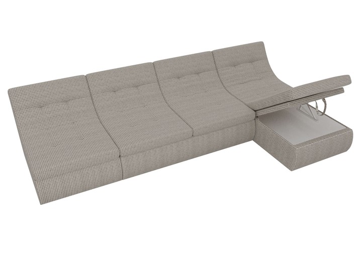 Большой модульный диван Холидей, Корфу 02 (рогожка) в Архангельске - изображение 7