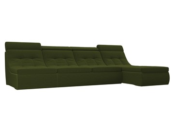 Модульный угловой диван Холидей люкс, Зеленый (микровельвет) в Архангельске