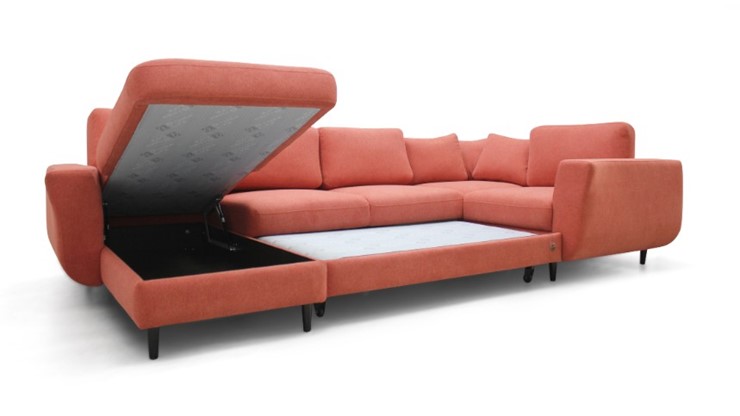 Модульный диван Томас с широкими подлокотниками и пуф-столик с подъемным механизмом в Архангельске - изображение 3