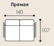 Модуль прямой без механизма Виктория 140*107 см в Архангельске