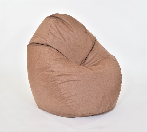 Кресло-мешок Макси, рогожка, 150х100, коричневый в Архангельске - изображение