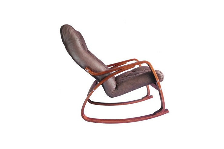 Кресло-качалка Гранд, замша шоколад в Архангельске - изображение 1