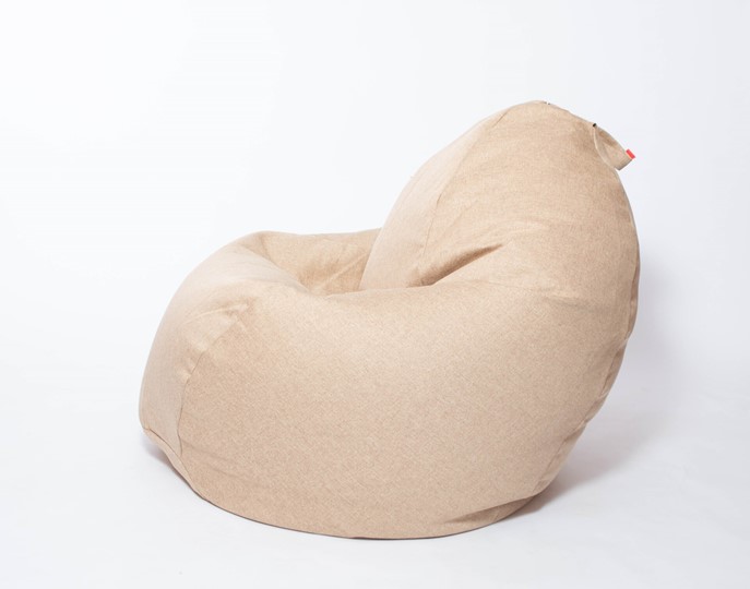 Кресло-мешок Макси, рогожка, 150х100, песочное в Архангельске - изображение 2