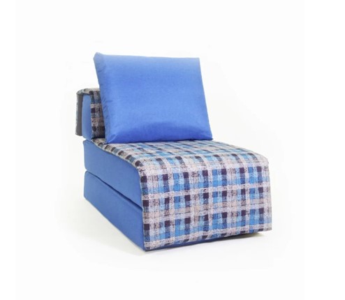 Бескаркасное кресло Харви, синий - квадро в Архангельске - изображение