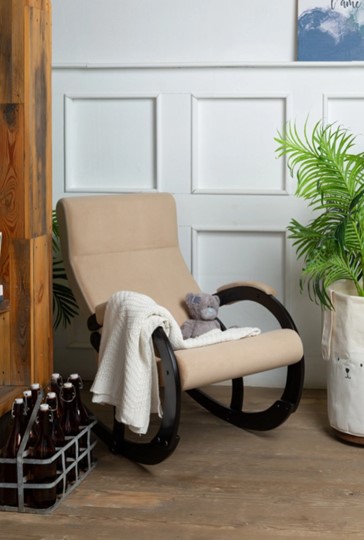 Кресло-качалка в гостиную Корсика, ткань Amigo Beige 34-Т-AB в Архангельске - изображение 8