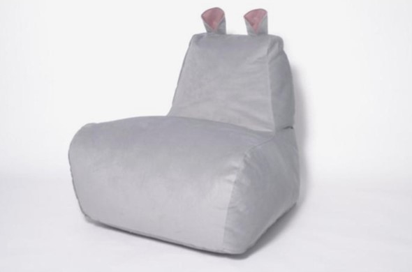 Кресло-мешок Бегемот серый в Архангельске - изображение