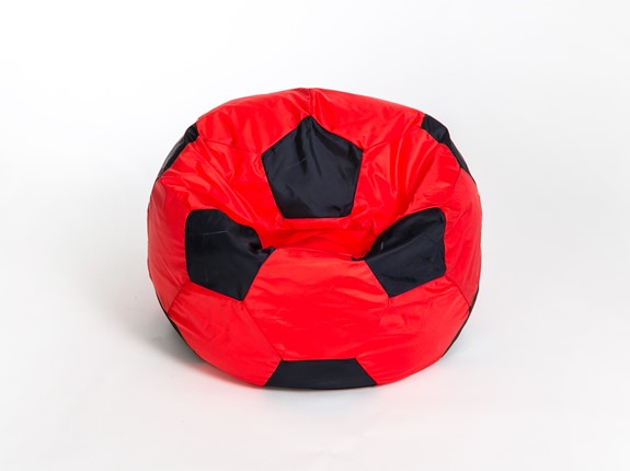 Кресло-мешок Мяч большой, красно-черный в Архангельске - изображение