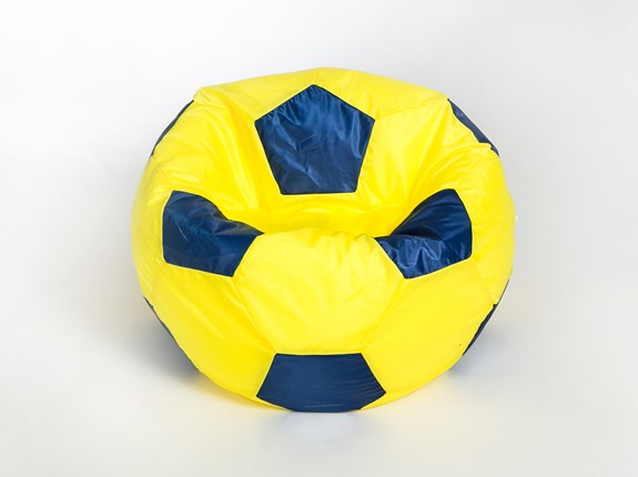 Кресло-мешок Мяч малый, желто-синий в Архангельске - изображение