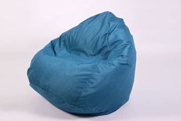 Кресло-мешок Юниор, рогожка синий в Архангельске