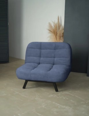 Кресло-кровать Абри опора металл (синий) в Архангельске - изображение 8