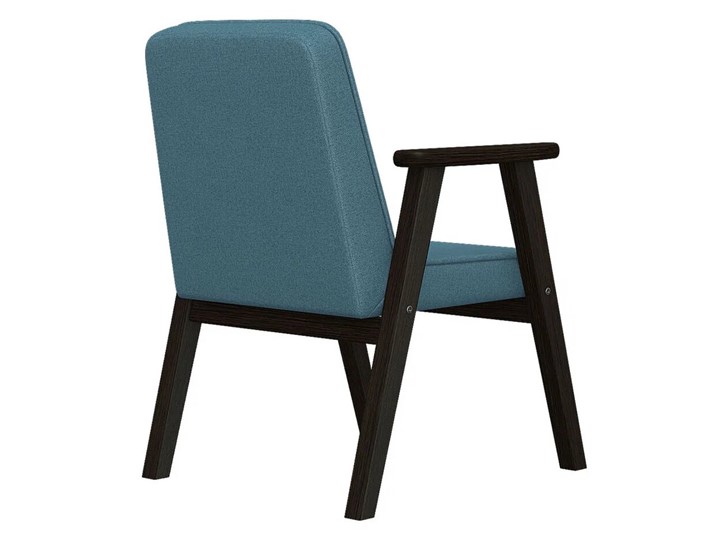 Кресло Ретро ткань голубой, каркас венге в Архангельске - изображение 2