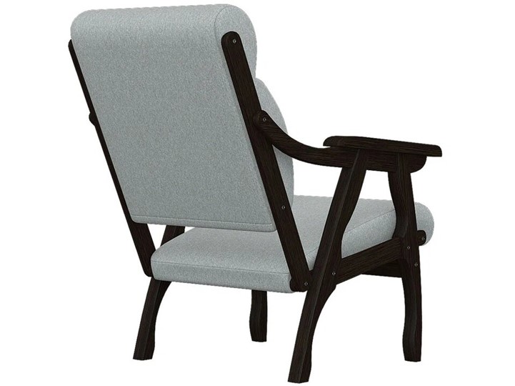 Кресло мягкое Вега 10 ткань серый, каркас венге в Архангельске - изображение 2