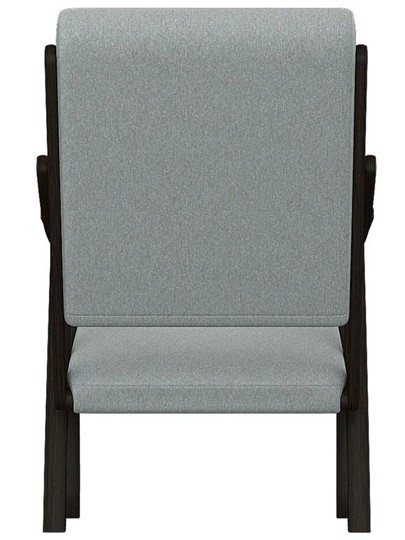 Кресло мягкое Вега 10 ткань серый, каркас венге в Архангельске - изображение 5