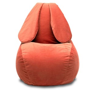 Кресло-мешок Зайка (длинные уши), оранжевый в Архангельске