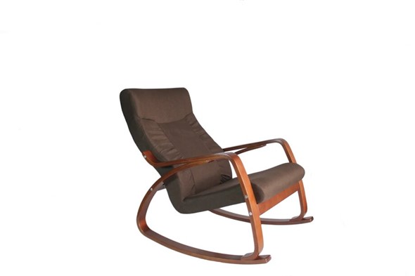 Кресло-качалка Женева, ткань шоколад в Архангельске - изображение