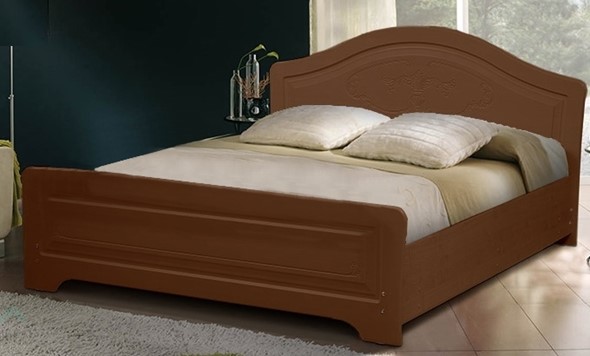 Кровать полутороспальная Ивушка-5 2000х1200, цвет Итальянский орех в Архангельске - изображение