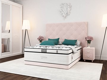 Кровать 2-спальная Style Compact/Basement 180х200, Флок (Велсофт Винтажный розовый) в Архангельске