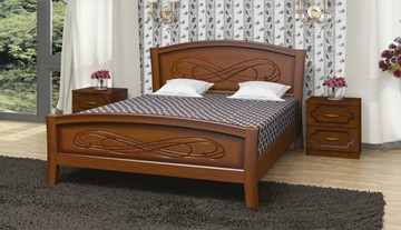 Спальная кровать Карина-16 (Орех) 90х200 в Архангельске
