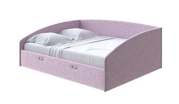 Спальная кровать Bono 160х200, Флок (Бентлей Нежно-лиловый) в Архангельске - изображение
