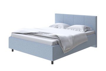 Спальная кровать Como (Veda) 3 160х200, Велюр (Scandi Cotton 21 Китайский Голубой) в Архангельске
