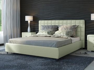 Двуспальная кровать Corso-3 200x200, Экокожа (Зеленое яблоко) в Архангельске - предосмотр