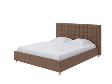 Двуспальная кровать Corso-3 200x200, Велюр (Forest 514 Светло-коричневый) в Архангельске