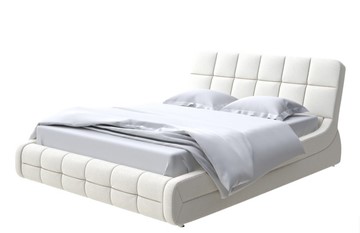 Спальная кровать Corso-6 140x200, Искусственная шерсть (Лама Лён) в Архангельске