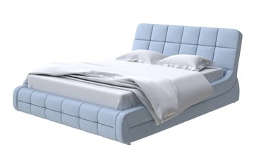 Кровать 2-х спальная Corso-6 140x200, Велюр (Scandi Cotton 21 Китайский Голубой) в Архангельске